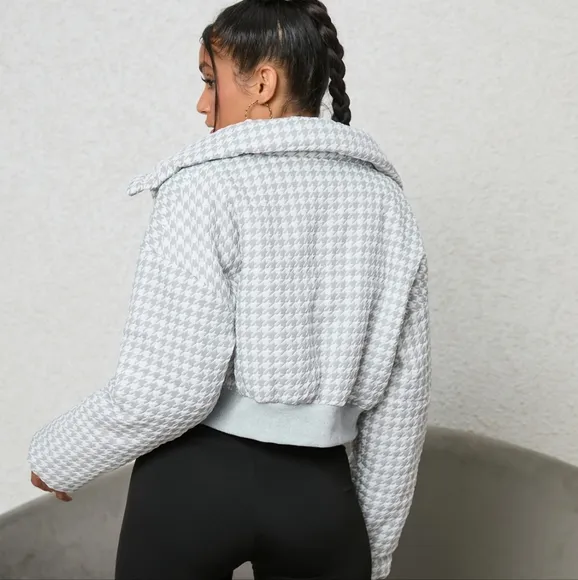 White Wonder Houndstooth Jacket