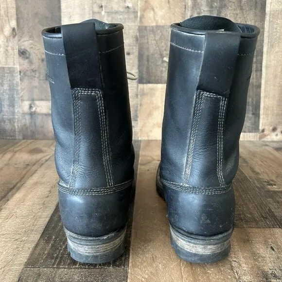Whites Handmade H7806 Logger Packer Plain Toe Work Boots Mens 12 EE