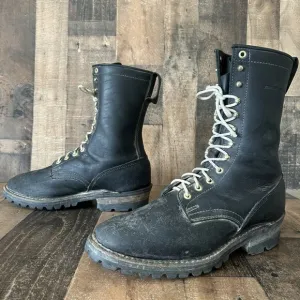 Whites Handmade H7806 Logger Packer Plain Toe Work Boots Mens 12 EE