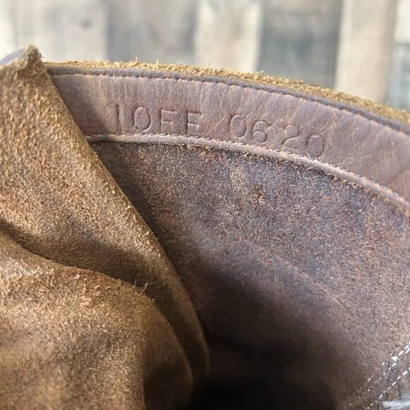 Whites Handmade Logger Packer Plain Toe Work Boots Mens 10 EE