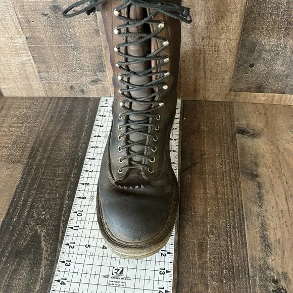 Whites Handmade Logger Packer Plain Toe Work Boots Mens 10 EE