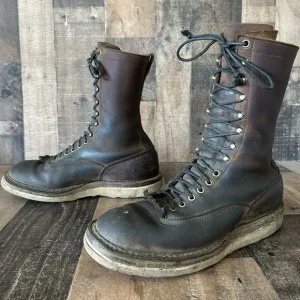 Whites Handmade Logger Packer Plain Toe Work Boots Mens 10 EE