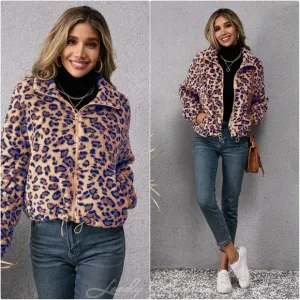 Wildly Stylish Leopard Zip-Up Jacket