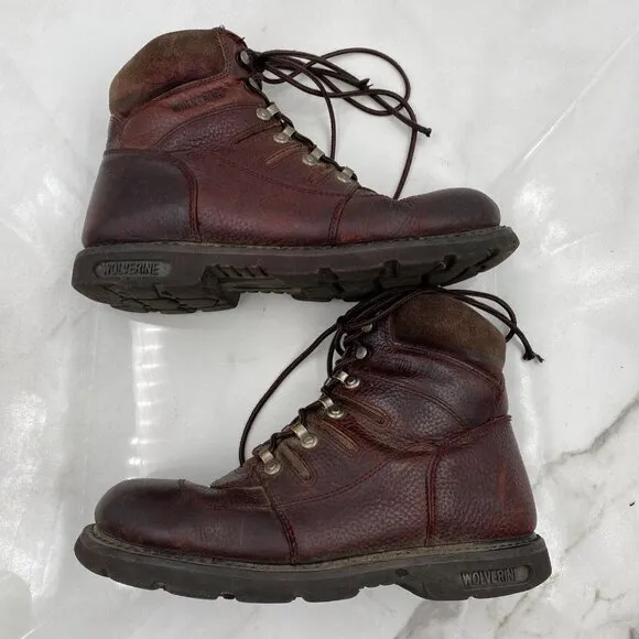 Wolverine Boots Mens Size 11.5 MW01405 Iron Ranger Oxblood Lace Up Leather Work
