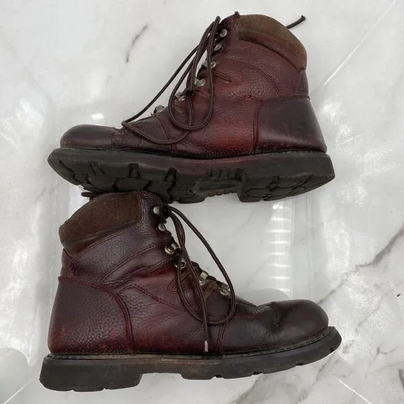 Wolverine Boots Mens Size 11.5 MW01405 Iron Ranger Oxblood Lace Up Leather Work
