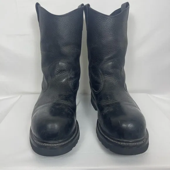 Wolverine Classic Black Leather Men's Steel Toe Work Boots Size 13W