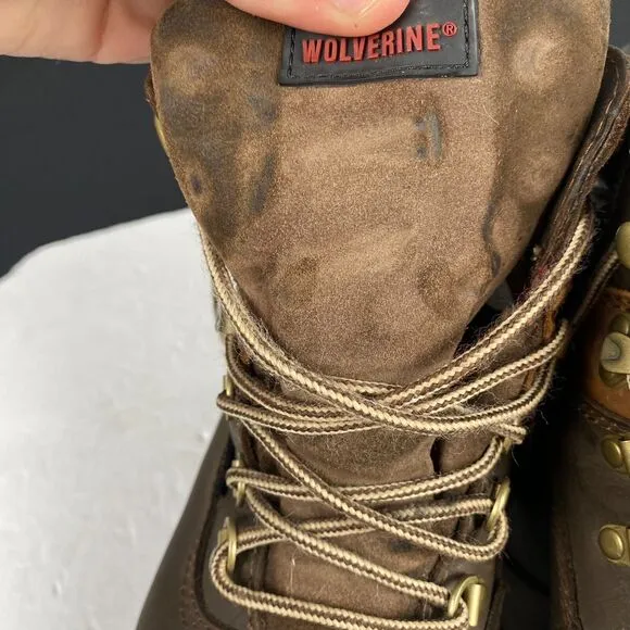 Wolverine Composite Toe F2413-18 Mens Brown Leather Work Boots Size 8.5 M