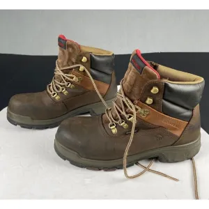 Wolverine Composite Toe F2413-18 Mens Brown Leather Work Boots Size 8.5 M
