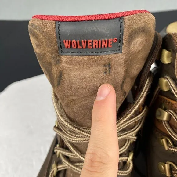 Wolverine Composite Toe F2413-18 Mens Brown Leather Work Boots Size 8.5 M