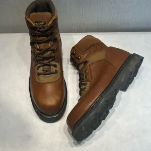 Wolverine Leather Steel Toe Work Boots W04013 Mens Sz 9.5 Brown Lace Up