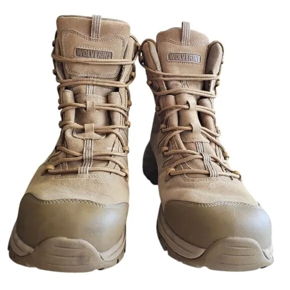Wolverine Men Waterproof Leather Hiking Work Boots Sz 14 M Outdoor Workwear