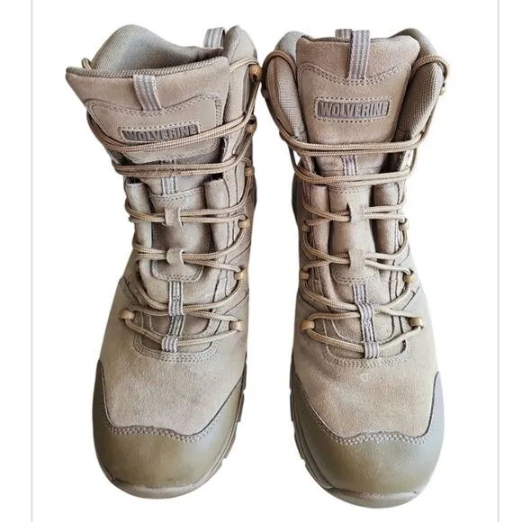 Wolverine Men Waterproof Leather Hiking Work Boots Sz 14 M Outdoor Workwear