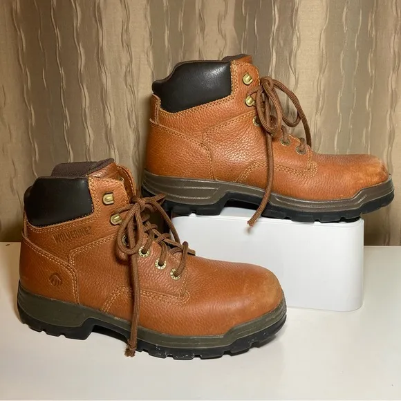 Wolverine Men's 8 Brown Leather Work Boots ASTM F-2413-11 W0830 8 84913