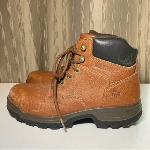 Wolverine Men's 8 Brown Leather Work Boots ASTM F-2413-11 W0830 8 84913