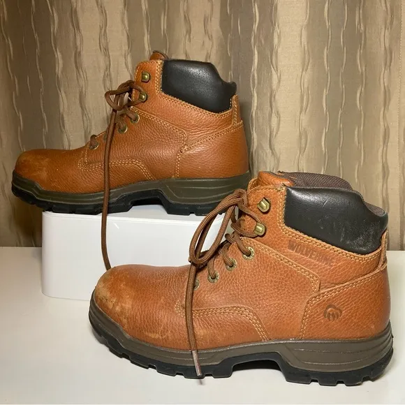 Wolverine Men's 8 Brown Leather Work Boots ASTM F-2413-11 W0830 8 84913
