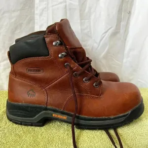 Wolverine Men's Harrison Lace Up 6&quot; Steel-toe Work Boot - Brown Sz 11m