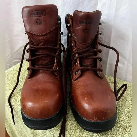 Wolverine Men's Harrison Lace Up 6&quot; Steel-toe Work Boot - Brown Sz 11m