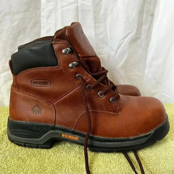 Wolverine Men's Harrison Lace Up 6&quot; Steel-toe Work Boot - Brown Sz 11m
