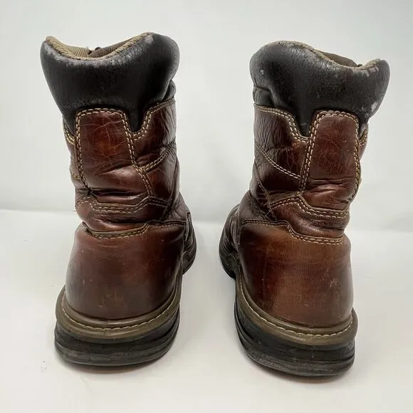 Wolverine Men's Waterproof Steel Toe 6&quot; Boots brown Sz 10.5 Multishox