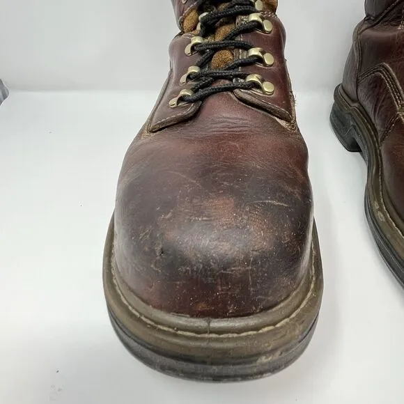 Wolverine Men's Waterproof Steel Toe 6&quot; Boots brown Sz 10.5 Multishox