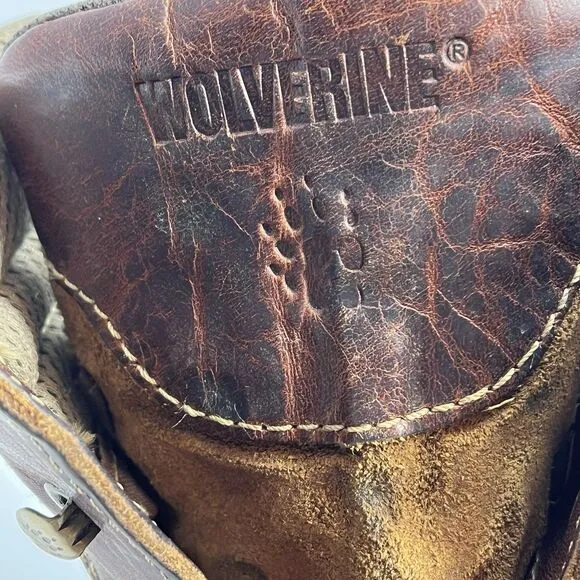 Wolverine Men's Waterproof Steel Toe 6&quot; Boots brown Sz 10.5 Multishox