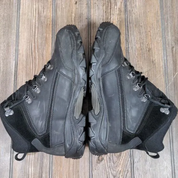 Wolverine Spencer Hiking Work Boots Black Leather Waterproof Men Sz 10 Outdoor
