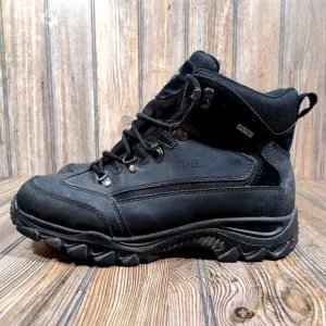 Wolverine Spencer Hiking Work Boots Black Leather Waterproof Men Sz 10 Outdoor