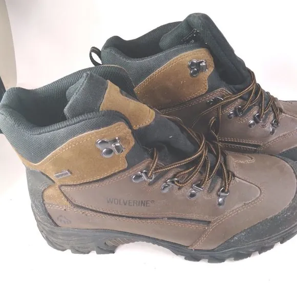 WOLVERINE W05103 Brown Work Boot Mens' Size 11M Waterproof Skid Oil Resi…