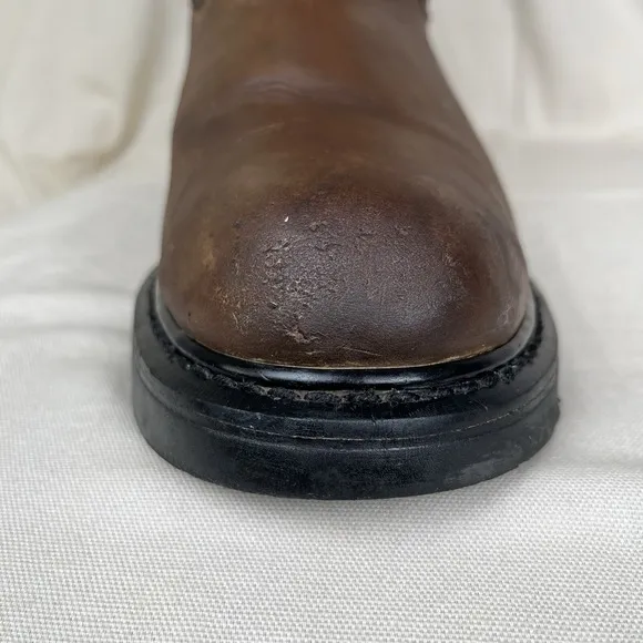 Wolverine Work Boots Mens Size 12EW Brown Leather Western Soft Round Toe