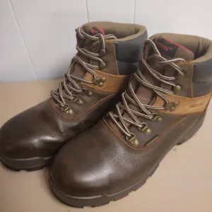 Wolverine Men's Brown Leather Steel Toe Work Hiking Boots Wide