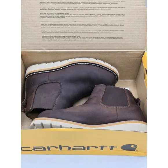 Woman's Boots Carhartt Chelsea Wedge Work Boot - 8M - Good Condition FW5025-W