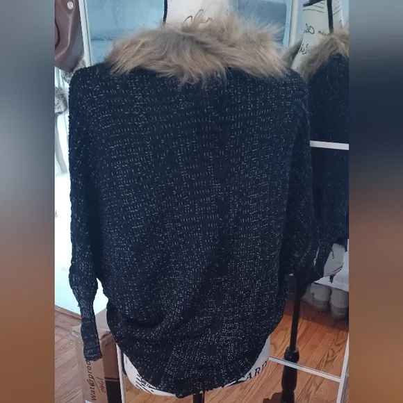 Women's Casual Loose Knitting Tops Cardigan Bat Sleeve Coat Warm Sweater