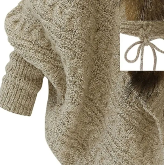 Women's Casual Loose Knitting Tops Cardigan Bat Sleeve Coat Warm Sweater