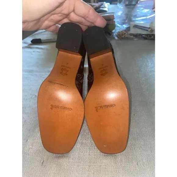 Women's Charles David Black Leather Boots Size 6