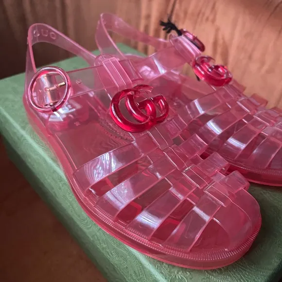 Women's GG Slingback Sandals - Deep Coral