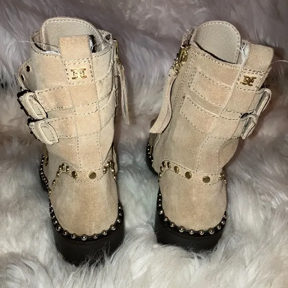 Women's Jennifer Studded Combat Boots Nwot