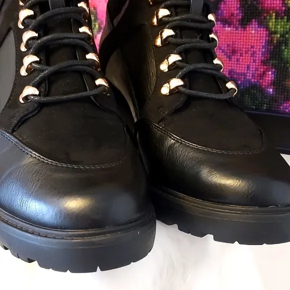 Womens Just Fab Edde Combat Boots