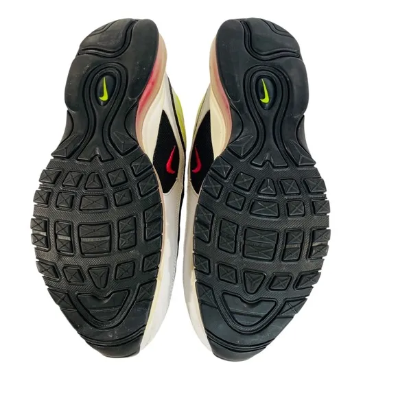Women’s Nike Air Max 97 Volt Pink Size 11.5 1114/18 C19871-100 white yellow pink