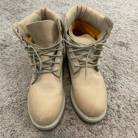Women’s Timberland Premium Waterproof Boots inOff White Nubuck