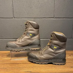 Work n’ Sport 9516 Brown Leather Steel &amp; Capped Toe Work Boots Men’s 9 EE