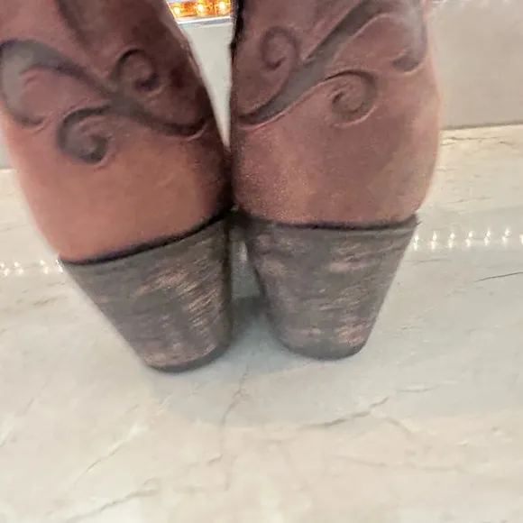 Worn Once Unique Dan Post Leather Cowgirl Boots