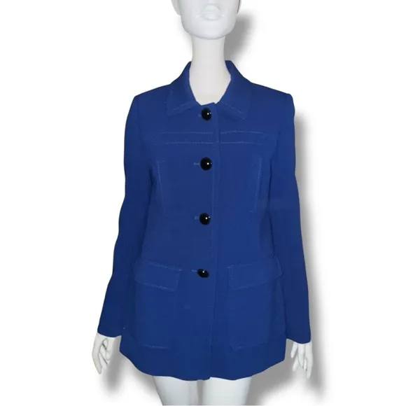 Worthington NWT 2012 Blue Pea Coat (S) - Vintage Chic, Y2K Revival