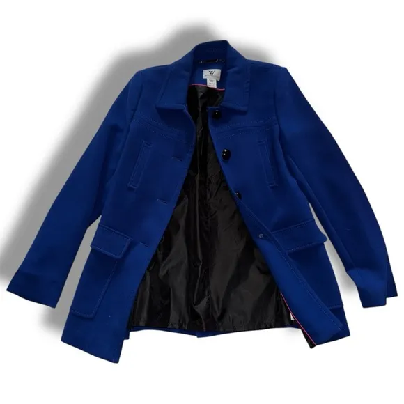 Worthington NWT 2012 Blue Pea Coat (S) - Vintage Chic, Y2K Revival