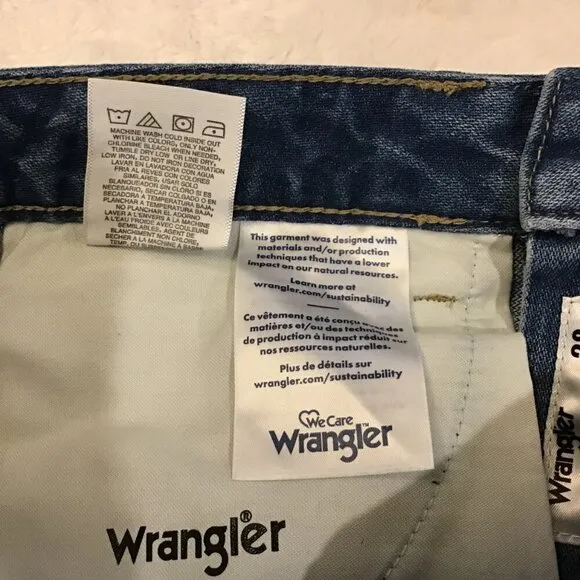 Wrangler 28 (5/6) Wild West High Rise Straight Women’s Jeans Distressed 11233456