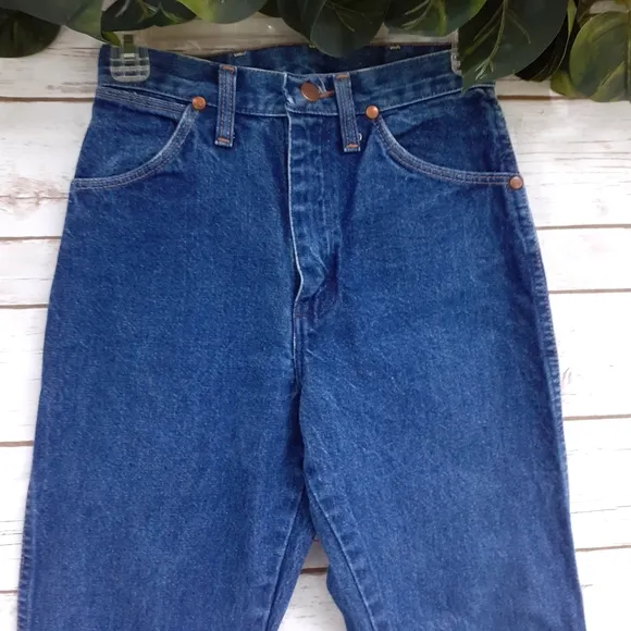 Wrangler cowboy cut slim fit high rise denim jeans