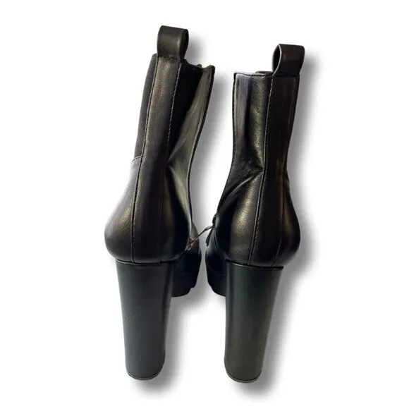 X2B Block Heel Zip Chelsea Boot