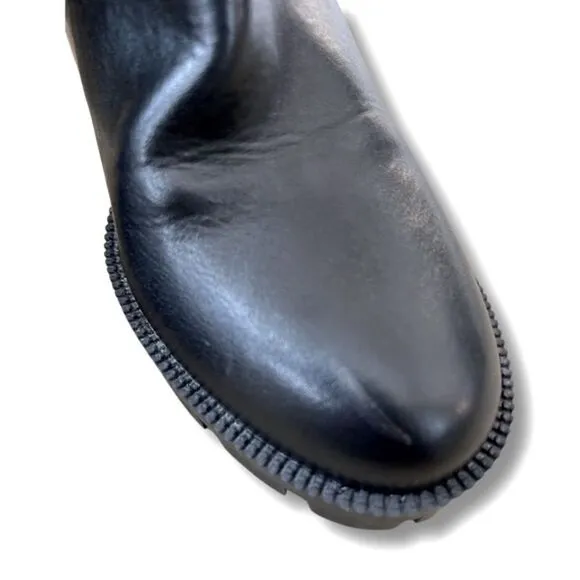 X2B Block Heel Zip Chelsea Boot