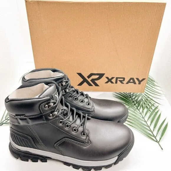 Xray Andy Men's Black Ankle Boots Size 10 Lace Up Round Toe Casual NWB