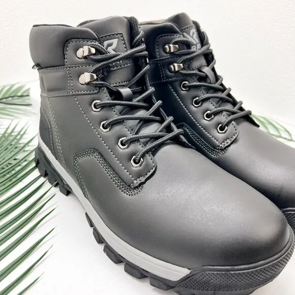Xray Andy Men's Black Lace Up Round Toe Casual Ankle Boots Size 11 NWB