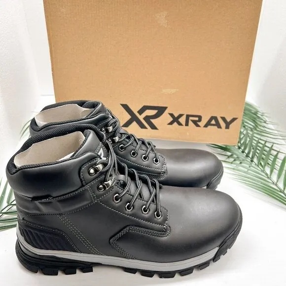 Xray Andy Men's Black Lace Up Round Toe Casual Ankle Boots Size 11 NWB